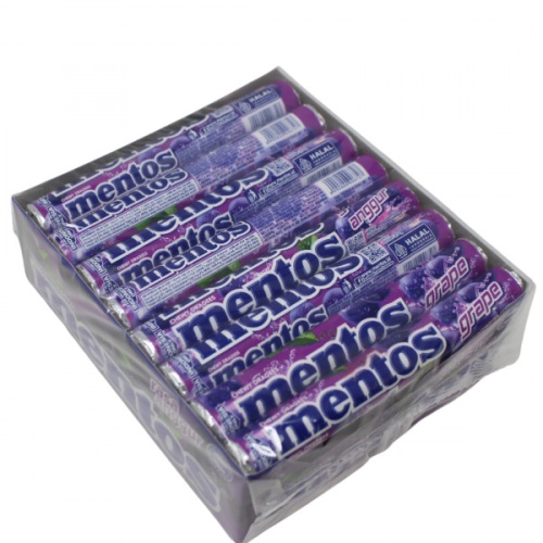 Mentos Roll 24pk X 37g Grape - Each Sold Individually