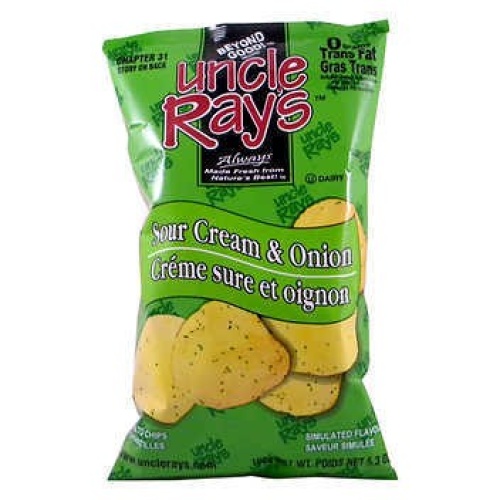 Uncle Ray's Chips Sour Cream And Onion 130g