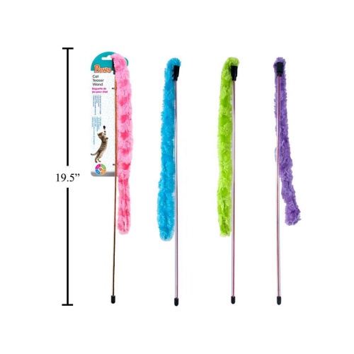 Cat Teaser Wand, 4 colours Paws