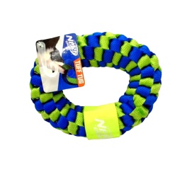Dog Toy Braided Twist Ring Nerf Dog