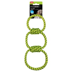 Dog Toy Floating Rope 3 Ring 16 Animoos"