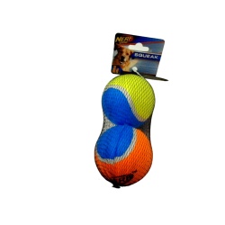 Dog Toy Squeak Tennis Ball Large 3 2pk. Nerf Dog"