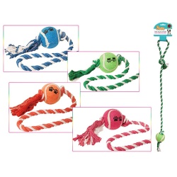 Rope w/Ball 29 4 Colours PAWS"