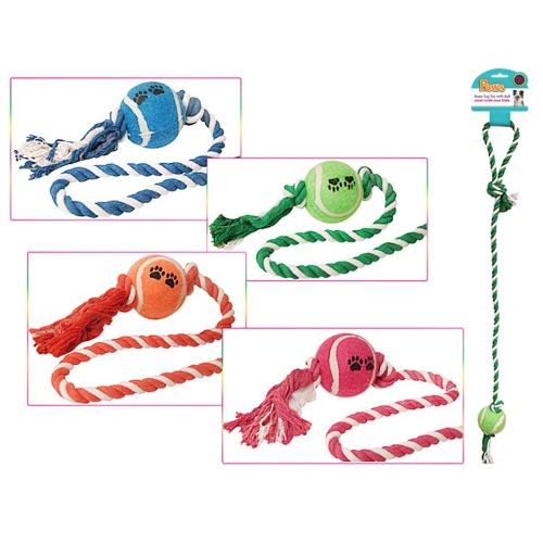 Rope w/Ball 29 4 Colours PAWS