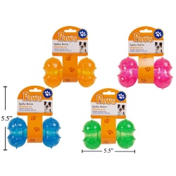 Spiky Bone 5.5 Large 4 colors Paws"