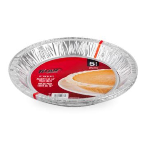 ALUMINIUM PIE PANS FOIL 10 5/PK TITAN