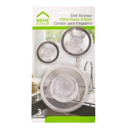 Drain Strainers 3-pc Steel Mesh