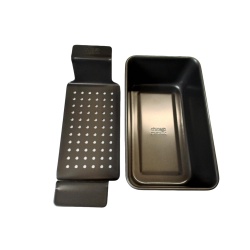 Healthy Meatloaf Pan Set 9.5 X 5.5" X 3" Heavy Duty Chicago Metallic"