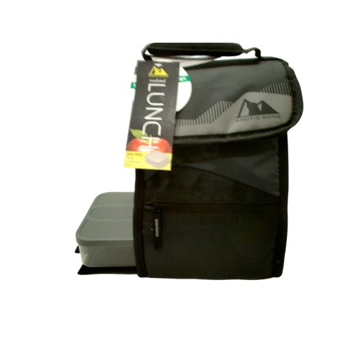 Insulated Lunch Bag Hi-Top w/Food Container Black