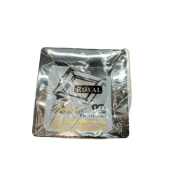 Square Plastic Plates 6 12pk. Black Royal Premier"