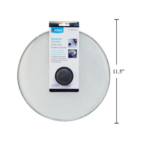 splatter screen with knob - 11 inch