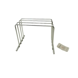 Stainless Steel Cutting Board Rack 3 Slot Thirteen Chefs