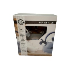 Tea Kettle 2.5L Grey Stainless Steel Tru Craft
