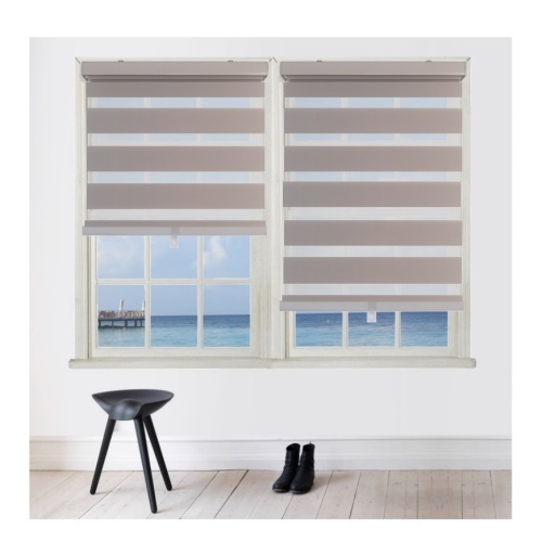 Blinds Grey cordless polyester 68 inch x 84 inch