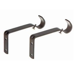 BRACKET SET BLACK 2pc