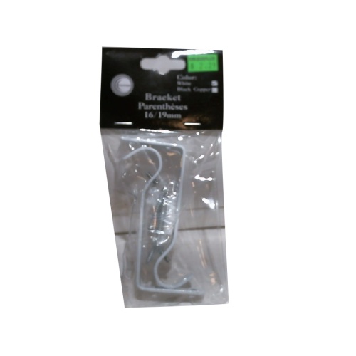 Bracket Set White 2pc 16/19mm