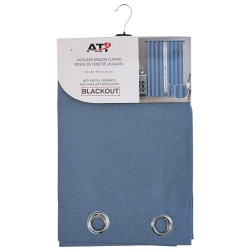 Curtain 54X84FuLinen Blkout-Blu"