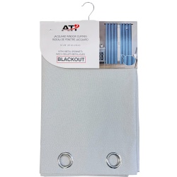 Curtain 54X84FuLinen Blkout-Wht"