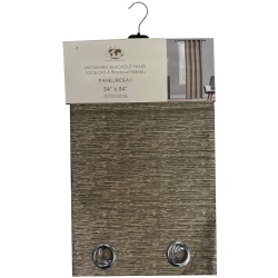 Curtain 54X84Jcqrd Taup Blackout"