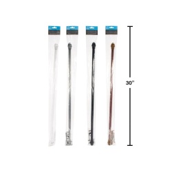 Extendable Curtain Rod w/Holders 28' to 48' 4 colors H.E.