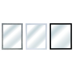 Rectangular Mirror Mdf Border 17.7x21.7 Inches Assorted Colours