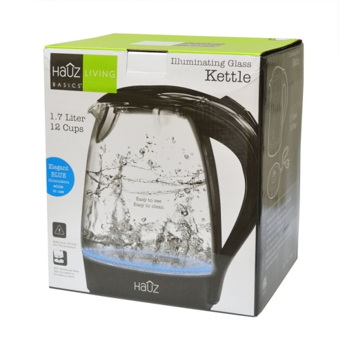 Kettle 1.7 L Stainless Steel Glass