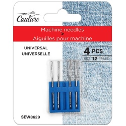 Machine Needles, Universal Size 12 4pk Hauz