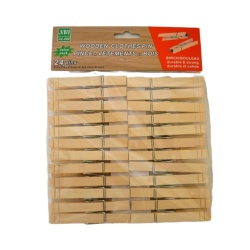 Wooden Cloth Pins 24pk