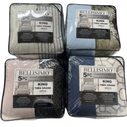 Comforter Set 5PC Jacquard – Assorted Prints King