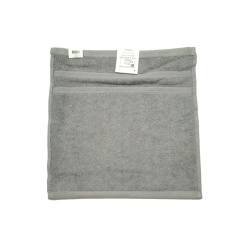 Cotton Face Towel 13 x 13" Silver Haenkrs"