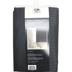 Shower Curtain Waffle-Black
