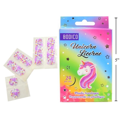 Bandages 24pc Unicorn Bodico