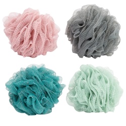 Bath Sponge w Cotton Rope 50g, 4-asst Bodico