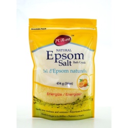 Epsom Salt Bath Crystals Energize 454gm Purest