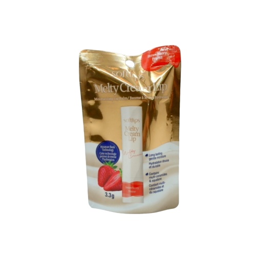 Lip Balm Melty Cream Lip Strawberry 3.3g. Softlips