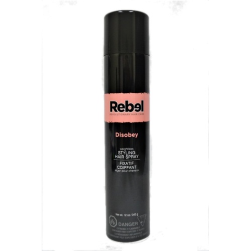 Styling Hair Spray 343gm Weightless Made In Canada Rebel