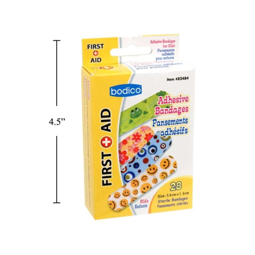 Bandages kids 28 pack 5.8x1.6cm first-aid bodico