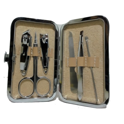 Manicure set with butterfly design case - 6 pc