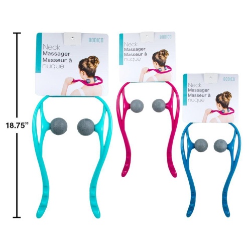 Neck Massager, 3 col: turq./ magenta/mint green Bodico
