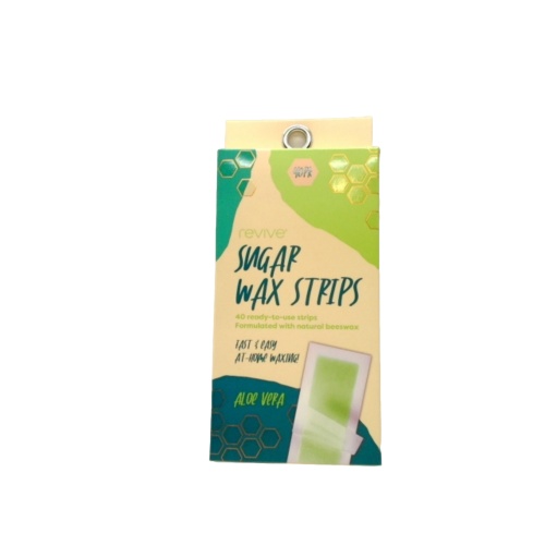 Sugar Wax Strips Aloe Vera 40pk. Revive