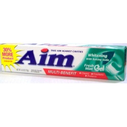 TOOTHPASTE GEL AIM WHITENING FRESH MINT 170GR