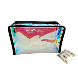 Cosmetic Bag 4 x 9.5" x 5.5" Iridescent Modella Conair"