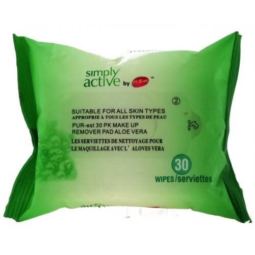 MAKE UP REMOVER-ALOE VERA 30CT PUREST