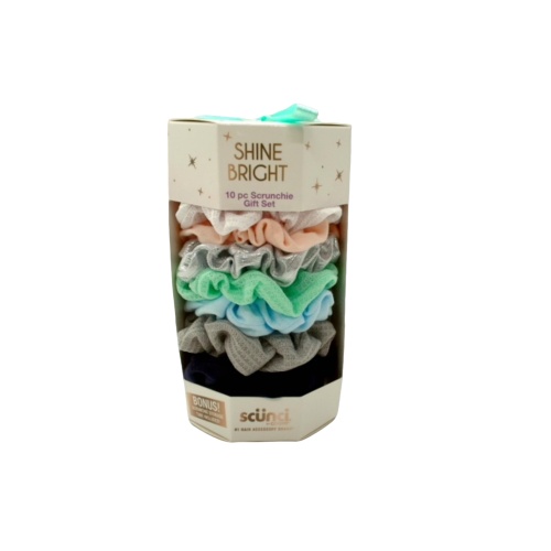 10pc. Scrunchie Gift Set Merry Holiday Gift Box