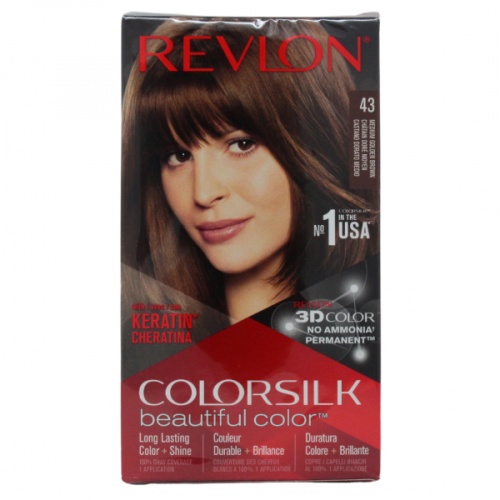 Hair Colour Colorsilk #43 Medium Golden Brown Revlon