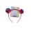 Headband w/Rainbow Yarn Pompoms Scunci