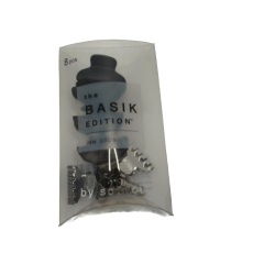 Jaw Clips 8pk. The Basik Edition Assorted (EACH SOLD INDIVIDUALLY)