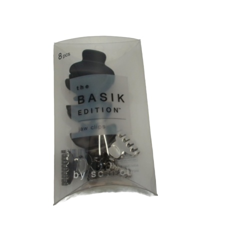 Jaw Clips 8pk. The Basik Edition Assorted (EACH SOLD INDIVIDUALLY)