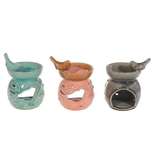Oil Burner Ceramic Bird Asstd 3.15 X 2.8 X 4.3