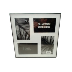 Collage Photo Frame Holds 4 - 4 x 6" Slimline Black"